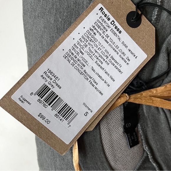 NWT Prana Grey Rosie Sweatshirt Dress - Picture 4 of 4